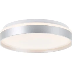 Deckenleuchte Britt 33cm silber/weiß 22W 2300lm stufenlos dimmbar ^ Brilliant Online