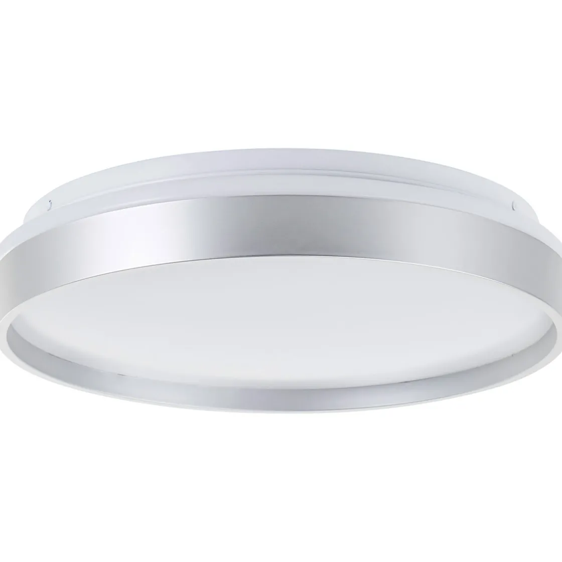 Deckenleuchte Britt 33cm silber/weiß 22W 2300lm stufenlos dimmbar ^ Brilliant Online