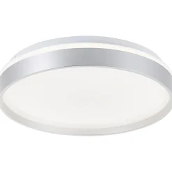 Deckenleuchte Britt 33cm silber/weiß 22W 2300lm stufenlos dimmbar ^ Brilliant Online