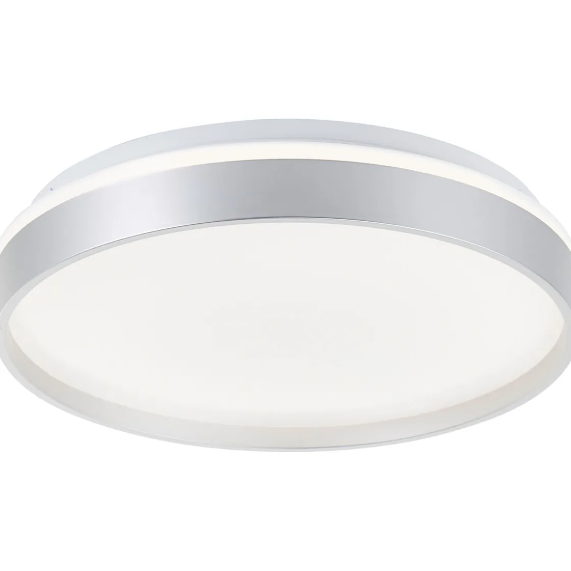 Deckenleuchte Britt 33cm silber/weiß 22W 2300lm stufenlos dimmbar ^ Brilliant Online