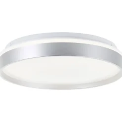 Deckenleuchte Britt 33cm silber/weiß 22W 2300lm stufenlos dimmbar ^ Brilliant Online