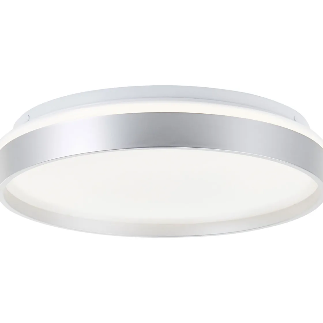Deckenleuchte Britt 33cm silber/weiß 22W 2300lm stufenlos dimmbar ^ Brilliant Online