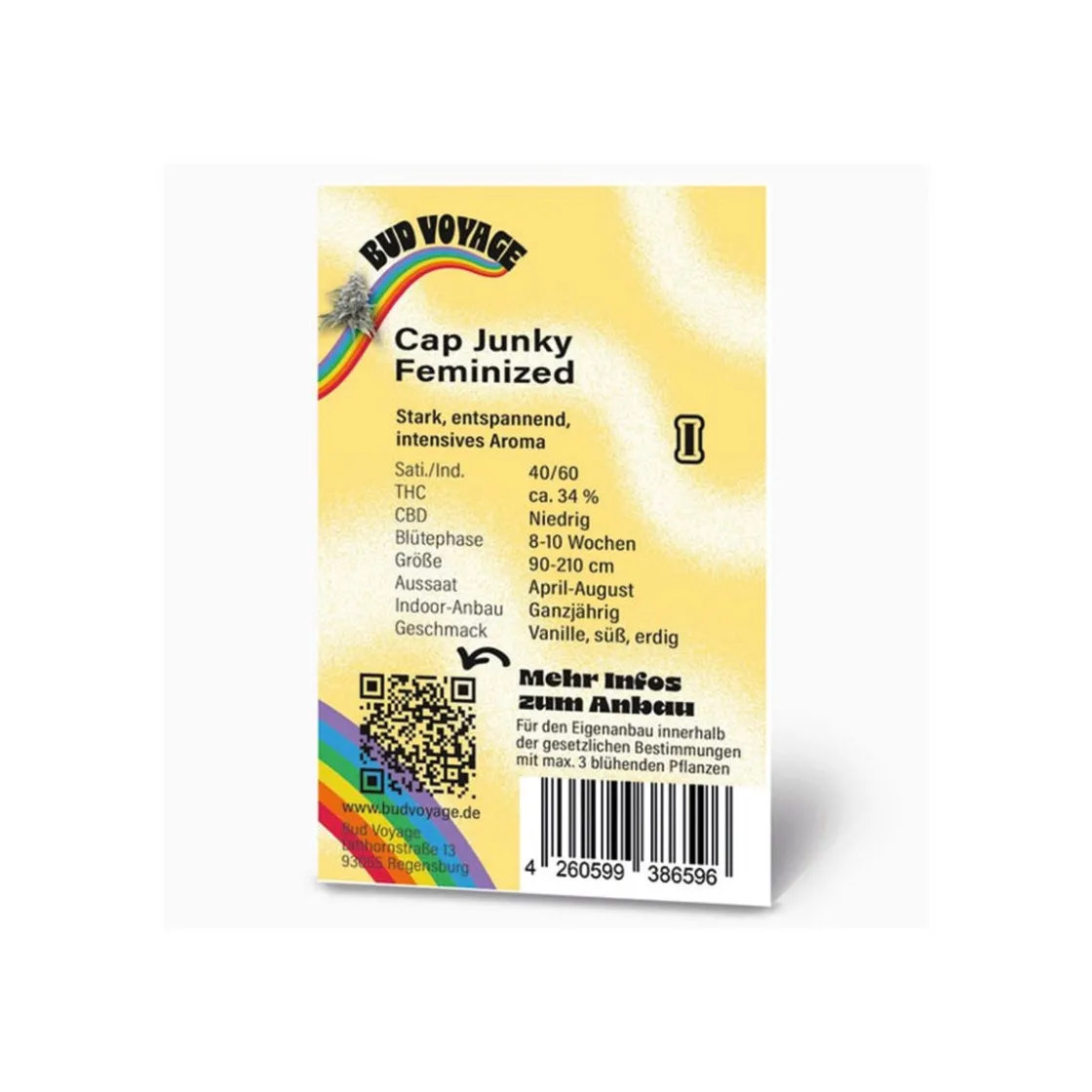 Hanfsamen Cap Junky Fem ^ Bud Voyage Hot