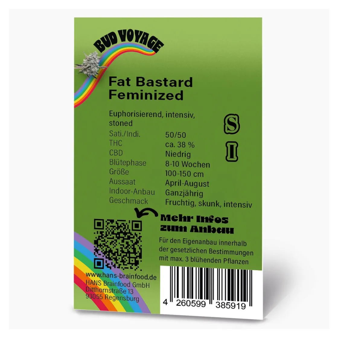 Hanfsamen Fat Bastard Feminisiert ^ Bud Voyage Clearance