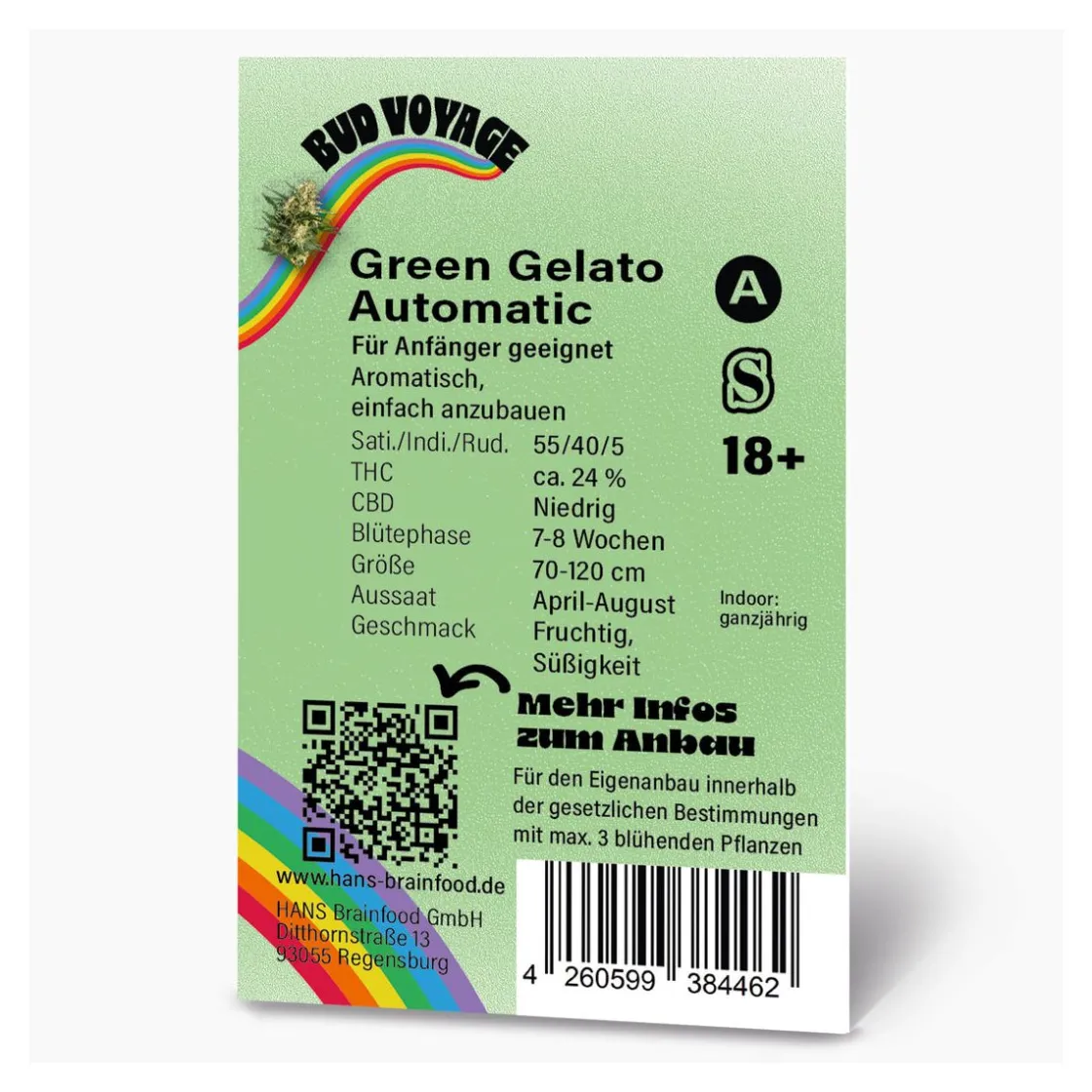 Hanfsamen Green Gelato Auto ^ Bud Voyage