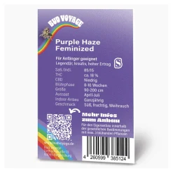 Hanfsamen Purple Haze Feminisiert ^ Bud Voyage Outlet