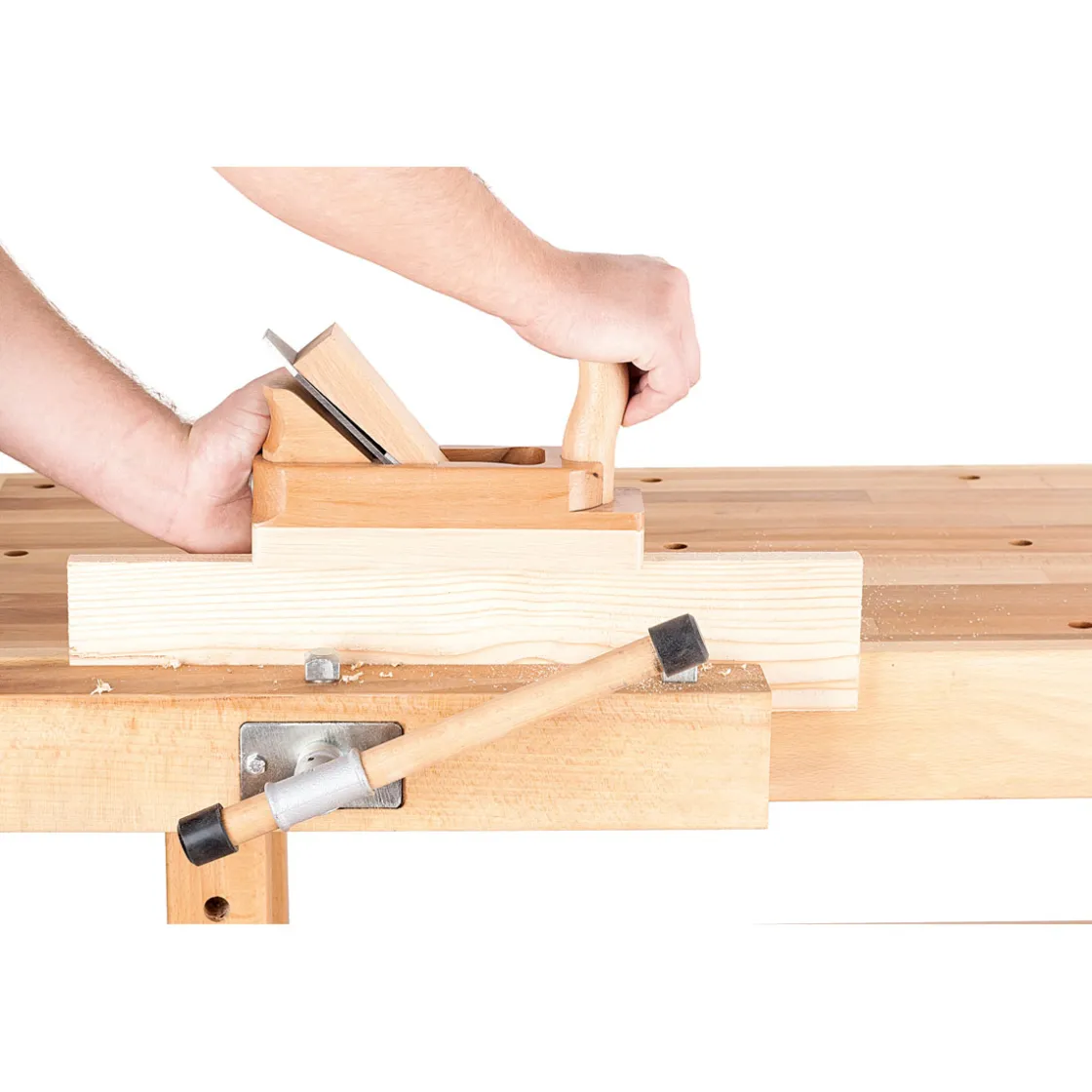 Hobelbank 140 x 50 x 83 cm natur ^ Burgmann Clearance