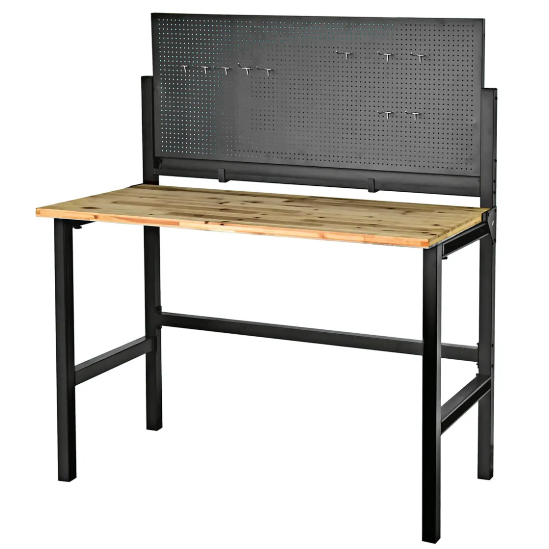 Werkbank klappbar 121,5 x 64,5 x 142 cm schwarz ^ Burgmann Clearance