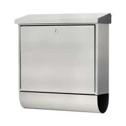 Briefkasten Inoxstar 4710 mit Zeitungsfach silber ^ Burg Wächter