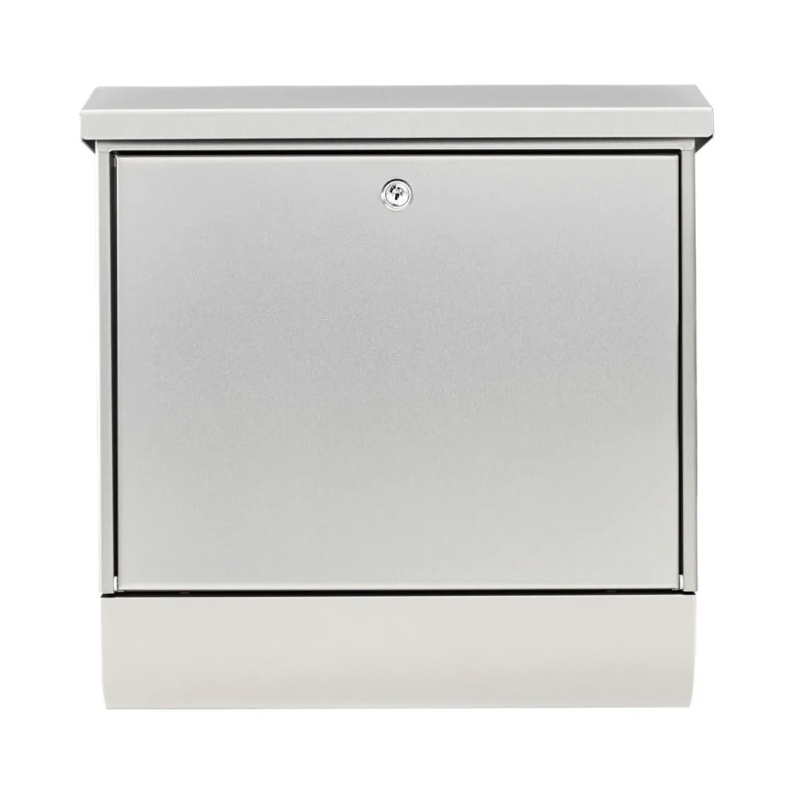 Briefkasten Inoxstar 4710 mit Zeitungsfach silber ^ Burg Wächter