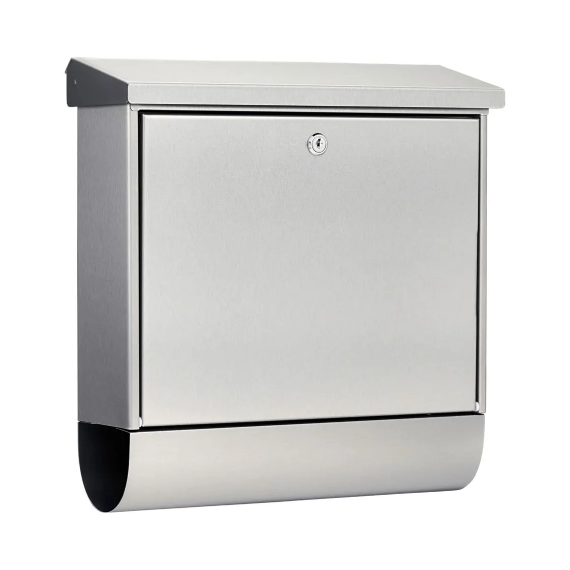 Briefkasten Inoxstar 4710 mit Zeitungsfach silber ^ Burg Wächter