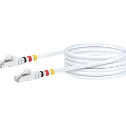 CAT7 Netzwerkkabel S/FTP 3Farbclips 15mweiss ^ Schwaiger Sale