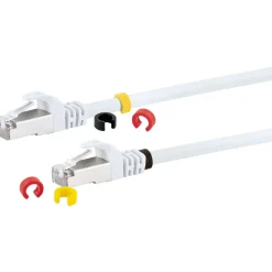 CAT7 Netzwerkkabel S/FTP 3Farbclips 20mweiss ^ Schwaiger Outlet