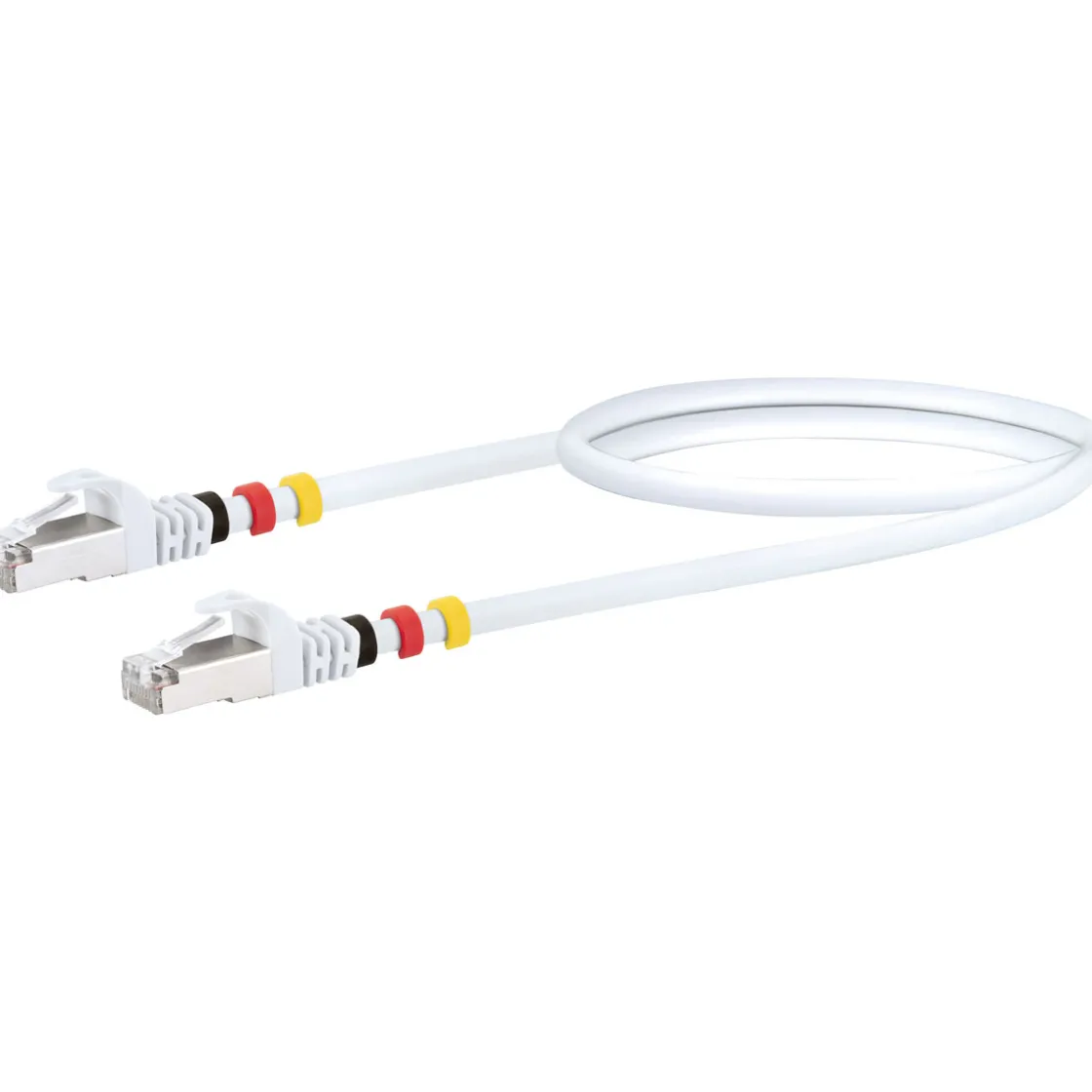 CAT7 Netzwerkkabel S/FTP 3Farbclips 0,5mweiss ^ Schwaiger