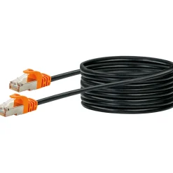 CAT7 Netzwerkkabel S/FTP 10m orange/sw ^ Schwaiger Hot