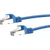 CAT6 S/FTP Netzwerkkabel 1,0m blaumax. 250 Mhz 1 Gbit/s ^ Schwaiger Discount