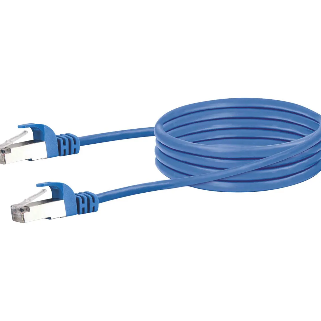 CAT6 S/FTP Netzwerkkabel 0,5m blaumax. 250 Mhz 1 Gbit/s ^ Schwaiger Clearance