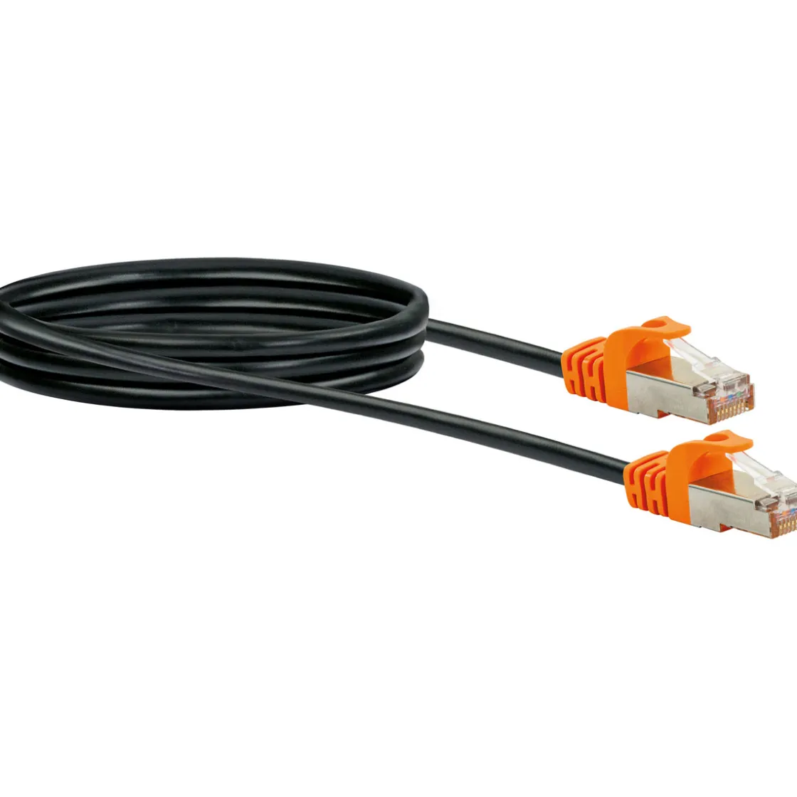 CAT7 S/FTP Netzwerkkabel 2,0m schwarz ^ Schwaiger Hot