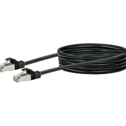 CAT6 S/FTP Netzwerkkabel 2,5m schwarzmax. 250 Mhz 1 Gbit/s ^ Schwaiger Sale
