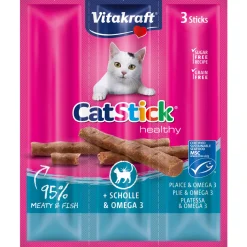 Cat Stick mini Scholle und Omega3 3 Stück ^ Vitakraft New