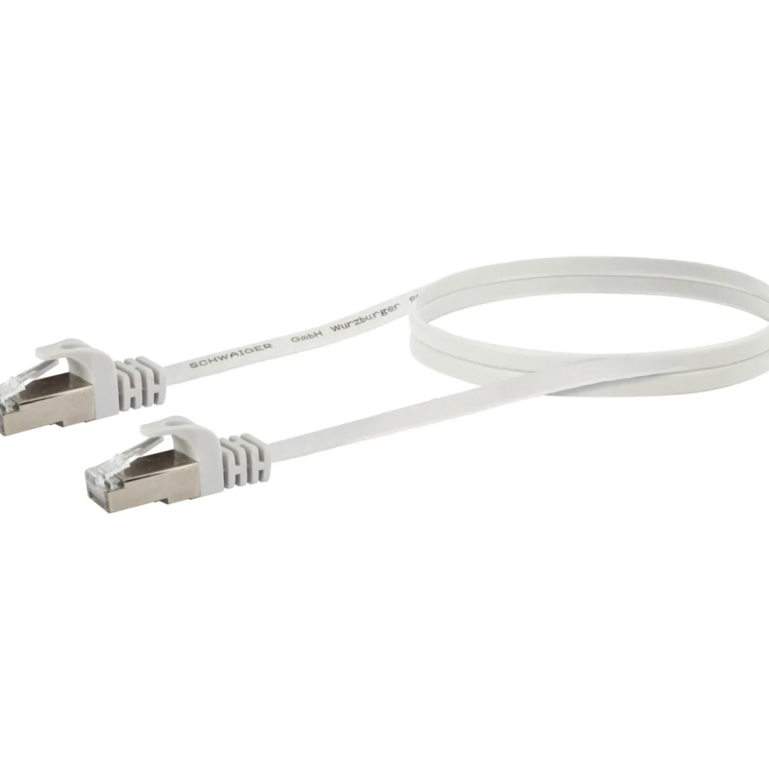 CAT6 U/FTP Netzwerk Flachkabel 1,5 mweiss ^ Schwaiger Outlet