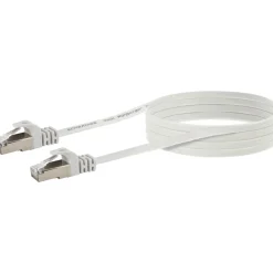 CAT6 U/FTP Netzwerk Flachkabel 5,0 mweiss ^ Schwaiger Discount