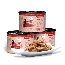 Nassfutter Ragout Gans und Pute 180 g ^ Catz finefood New