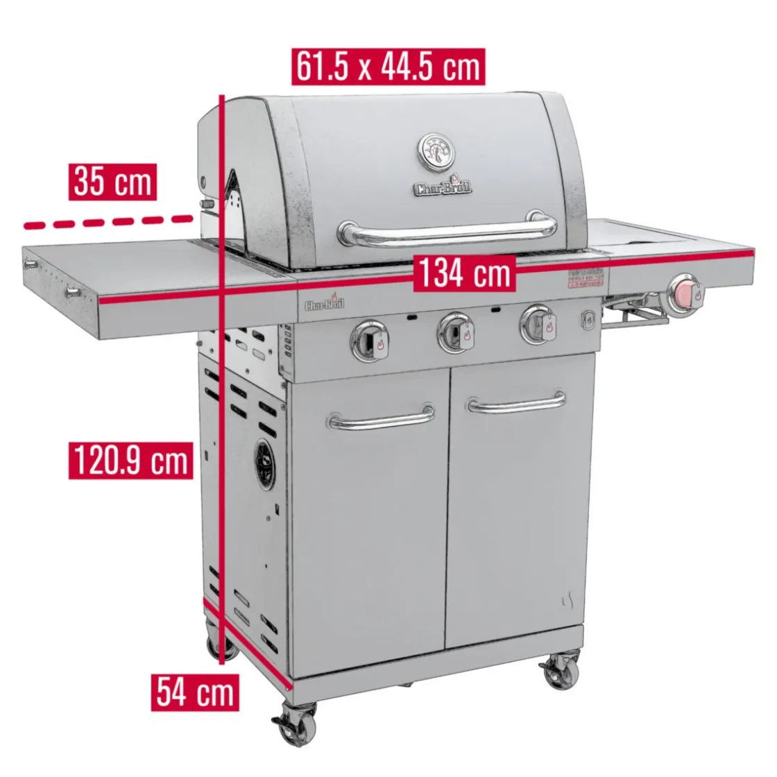 CB Gasgrill Professional Power Edition 3 ^ Char-Broil