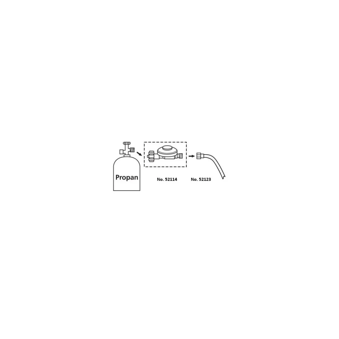Propan-Druckregler DR 114 2,5 bar ^ CFH Sale