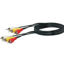 Cinch-Video-Verbindungskab. 1,5m sw ^ Schwaiger Outlet