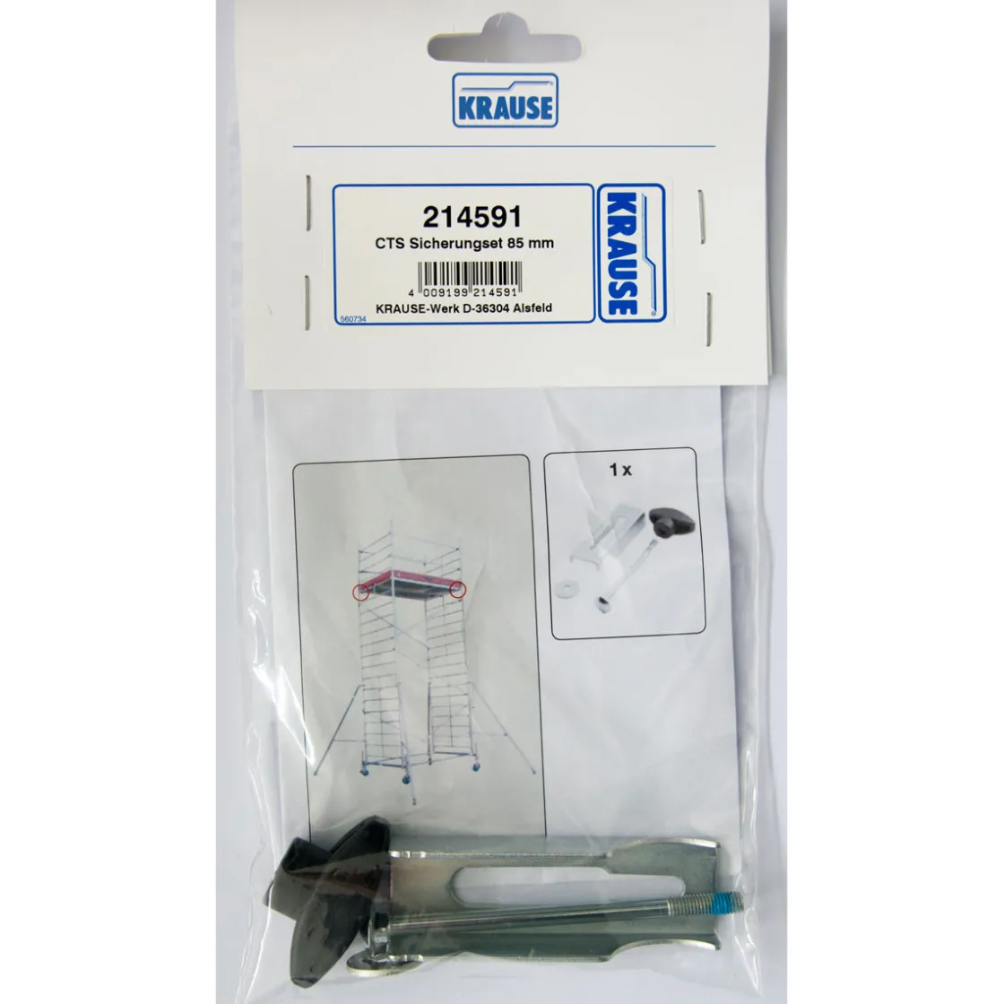 ClimTec Sicherungsset Belagbuehne M5 x85 mm ^ Krause Best