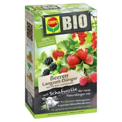 BIO Beeren Langzeit-Dünger mit Schafwolle ^ Compo Discount