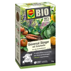 BIO Universal Langzeit-Dünger mit Schafwolle 2 kg ^ Compo Best