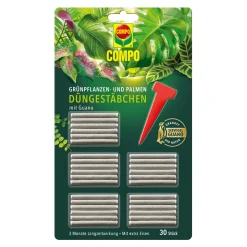 Grünpflanzen- und Palmen Düngestäbchen mit GUANO 30 Stäbchen ^ Compo Discount