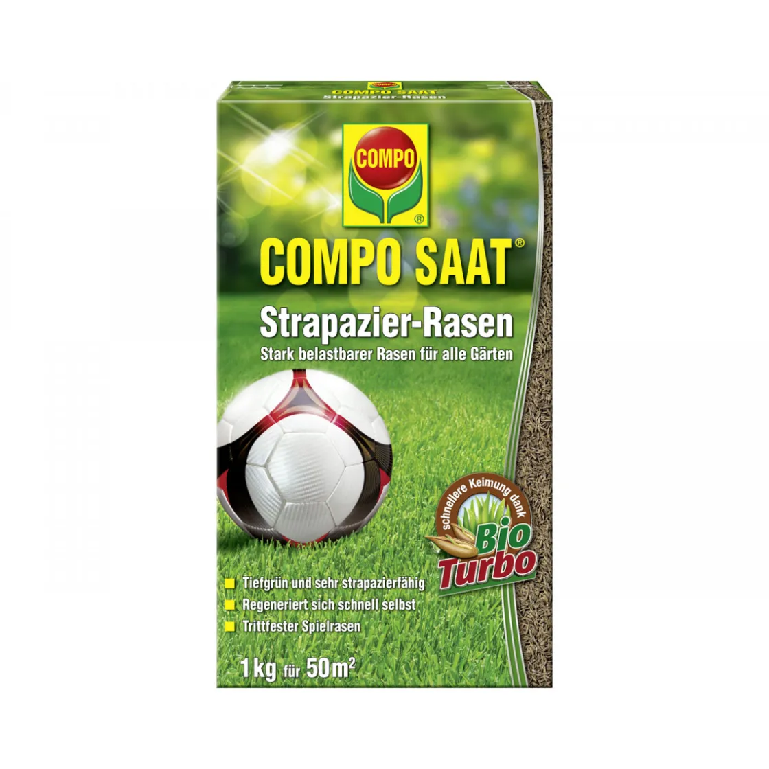 SAAT Strapazier-Rasen 1 kg für 50 m² ^ Compo Hot