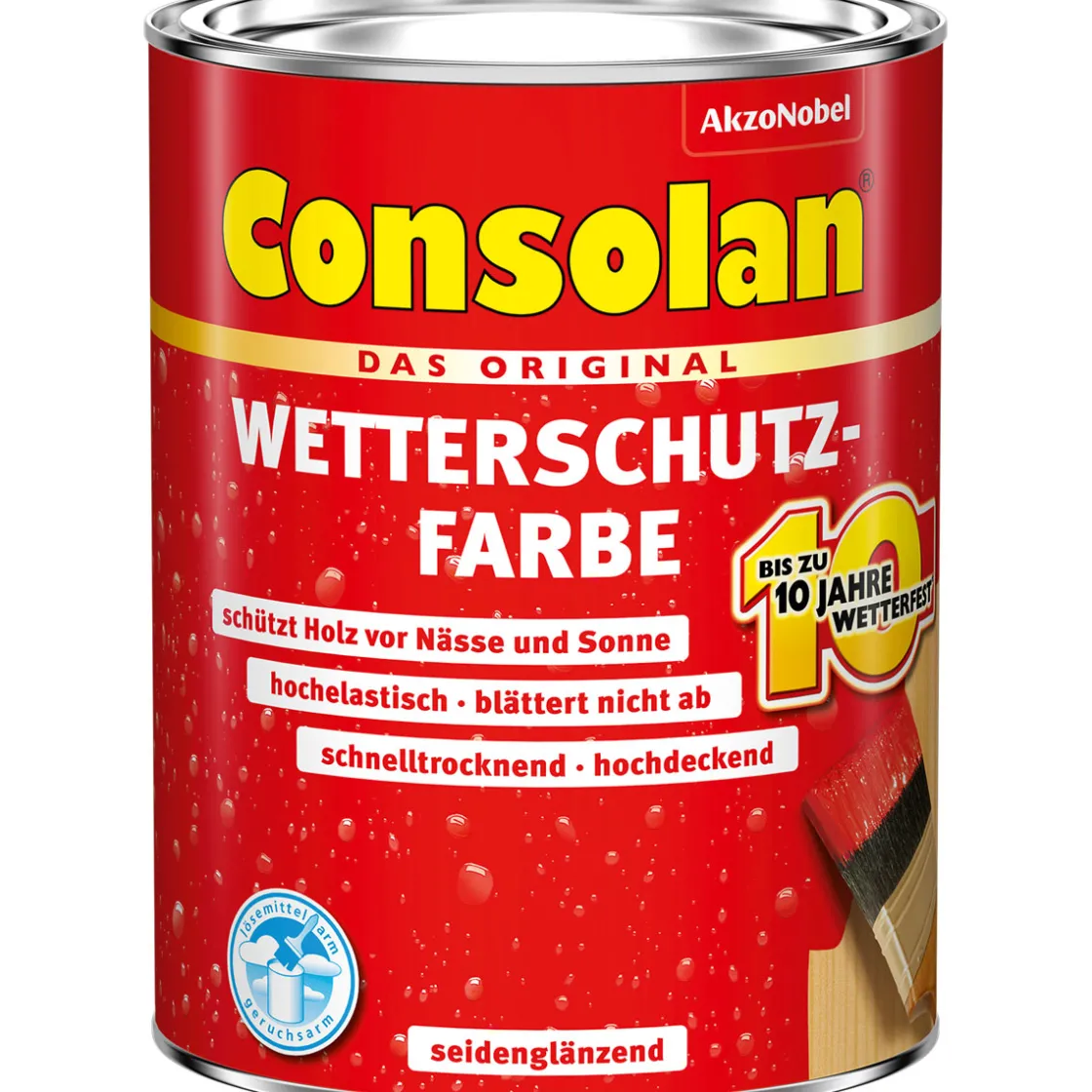 Wetterschutz-Farbe dunkelbraun 0,75 L ^ Consolan Clearance