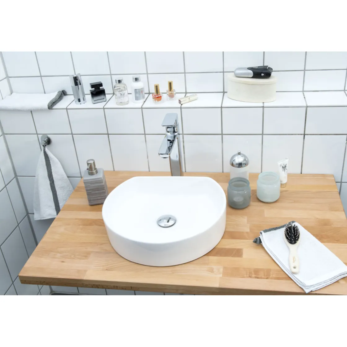 Aufsatzwaschtisch Anta 40 cm weiß ^ Cornat Outlet