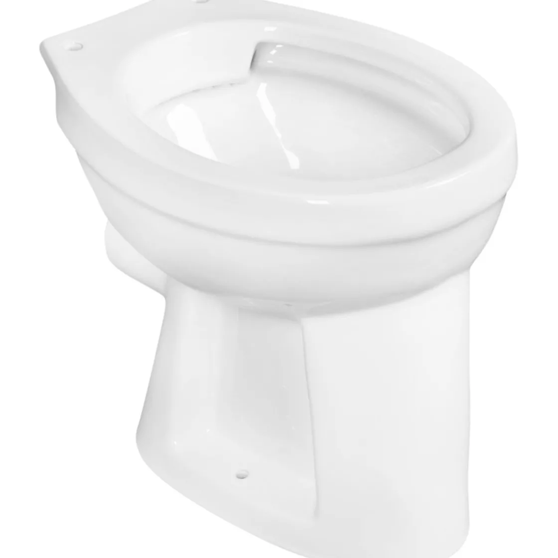 Flach Stand-WC spülrandlos Abgang waagerecht weiß ^ Cornat