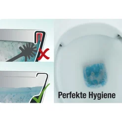 Flach Stand-WC spülrandlos Abgang waagerecht weiß ^ Cornat
