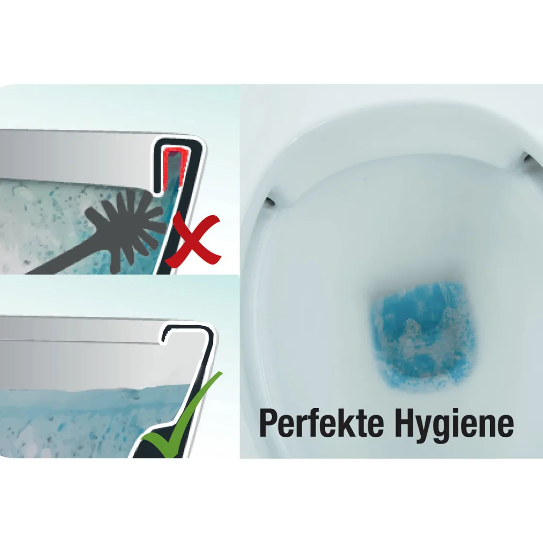 Flach Stand-WC spülrandlos Abgang waagerecht weiß ^ Cornat