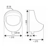 Urinal Komplettset ^ Cornat