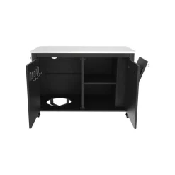 Aussentisch m/2 Tueren,Muelleimer und 4 Raedern. Top in ^ COZZE Discount