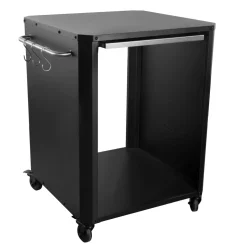 Outdoor-Tisch 60x60x83,5cmm/Ausziehtisch in Edelstahl u. 4 Raeder ^ COZZE