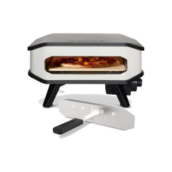 13" Pizzaofen Elektro 230V m/Tuerund Pizzastein. 2200W. ^ COZZE