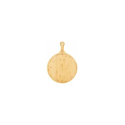 Pizzaschneidbrett m/Griff, Bambus,Dm.350x20 mm, gesamt Laenge 460 mm ^ COZZE Clearance