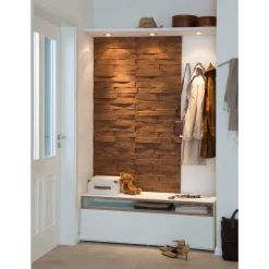 Creativpaneel Wood weiß 0,5 m² ^ Clearance