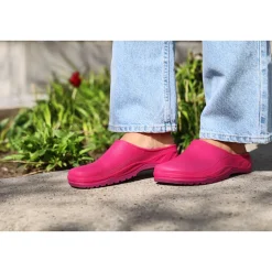 Damen-Clogs Gr. 36 / 37 Himbeere ^ Hot