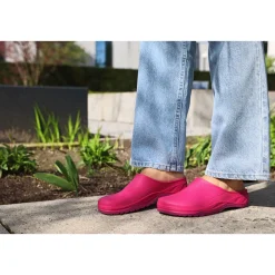 Damen-Clogs Gr. 36 / 37 Himbeere ^ Hot