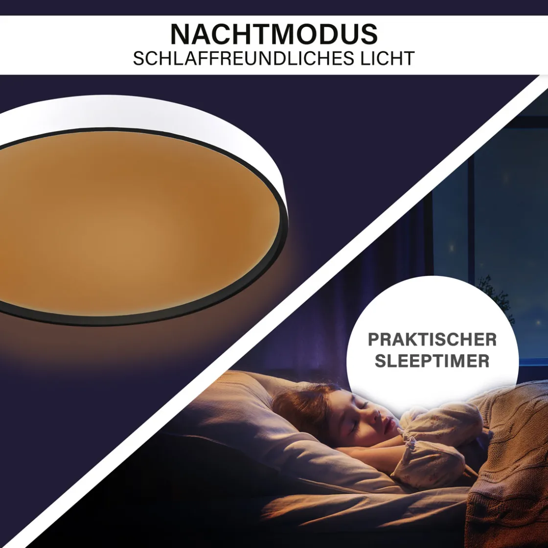 Decken-Wandleuchte SHINING JUPITER BLACK 1800K 24W ^ Hot