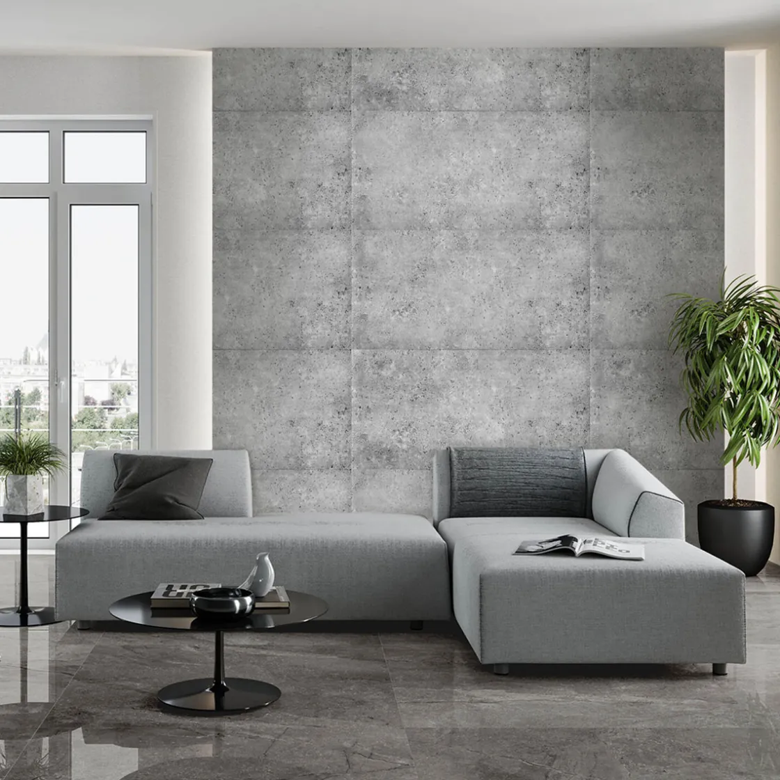 Decosa Wandpaneel Betonoptik grau 50x50 cm ^ Online